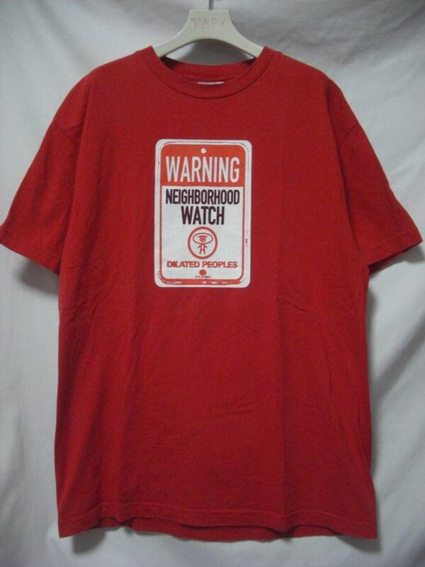 2004 DILATED PEOPLES NEIGHBORHOOD WATCH RAP TEE Tシャツ L (J-9-14)