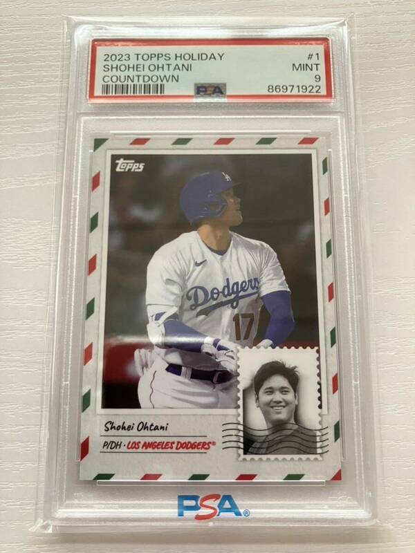 ☆PSA9☆ 2023 TOPPS HOLIDAY COUNTDOWN #1 大谷翔平