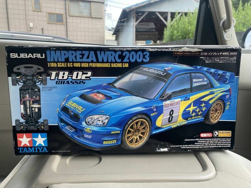 当時物　未組立　TAMIYA TB-02 IMPREZA 　組立キット！（ボディマウントのみ欠品）