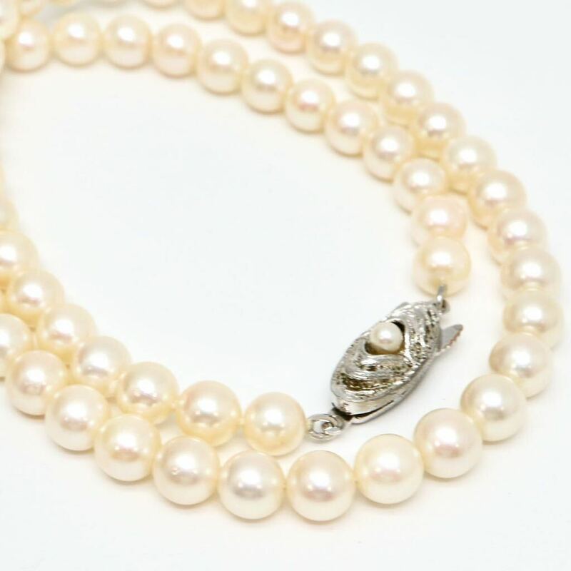 ◆アコヤ本真珠ネックレス◆J 約21.7g 約39.0cm 6.0mm珠 pearl パール jewelry necklace ジュエリー DB5/DB5