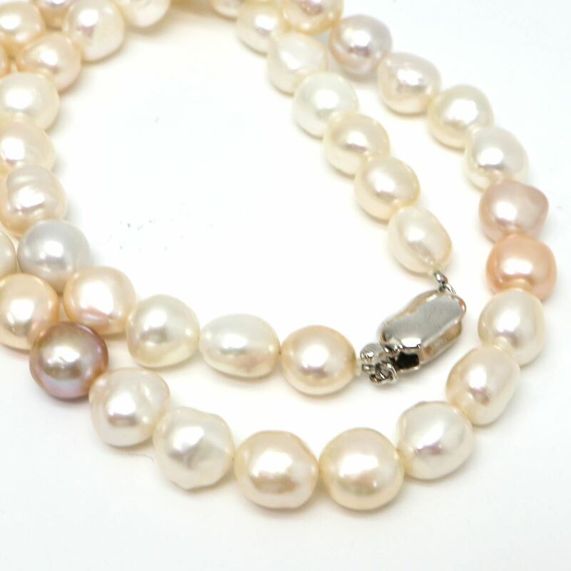 ◆本真珠ネックレス◆J 約38.4g 約42.0cm pearl パール jewelry necklace ジュエリー DA0/DA0