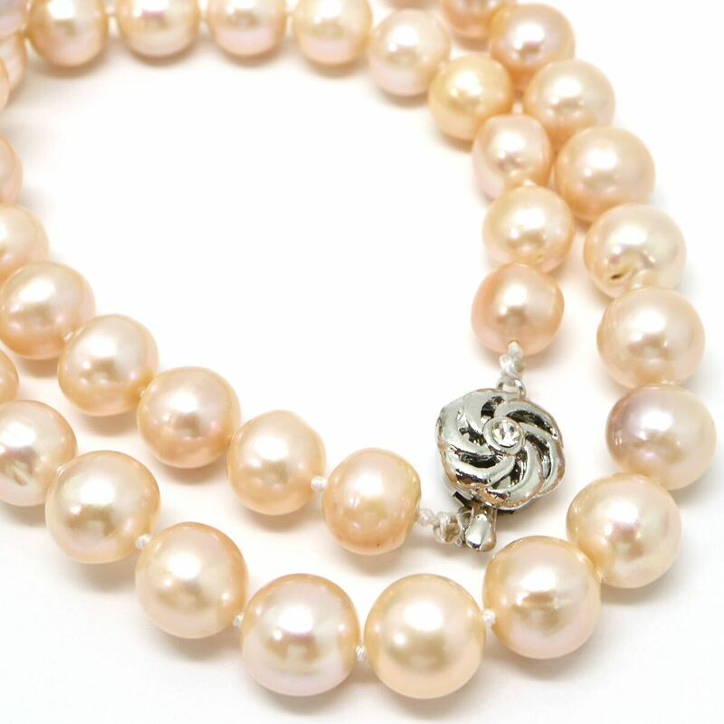 ◆本真珠ネックレス◆J 約44.7g 約43.5cm pearl パール jewelry necklace ジュエリー CE0/DA0