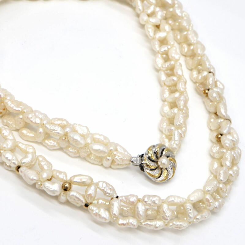 ◆本真珠ネックレス◆J 約49.8g 約64.5cm pearl パール jewelry necklace ジュエリー DA0/DA0