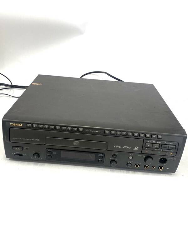 TOSHIBA 東芝 レーザーディスクプレーヤー XR-LK70G CD CDV LDプレーヤー 通電確認済み オーディオ機器 音響機器 ㏄051502