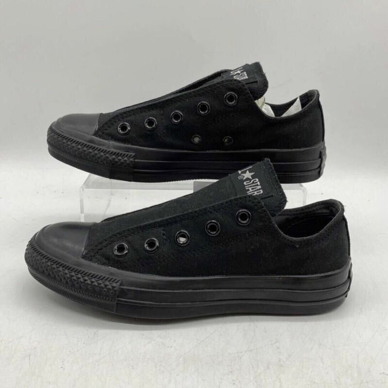 【23cm】新品 CONVERSE ALL STAR SLIP III OX BLACK コンバース オールスター スリッポン 3 OX ブラック 箱無し (1C453) 2622