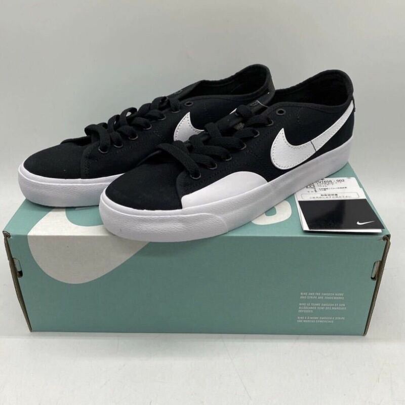 【24cm】新品 NIKE SB BLAZER COURT BLACK WHITE ナイキ エスビー ブレーザー コート ブラック ホワイト (CV1658 002) 2099