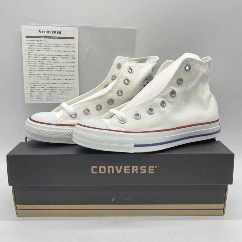 【24cm】新品 CONVERSE ALL STAR HI OPTICAL WHITE コンバース オールスター ハイカット オプティカルホワイト インドネシア製 (M7650)2365