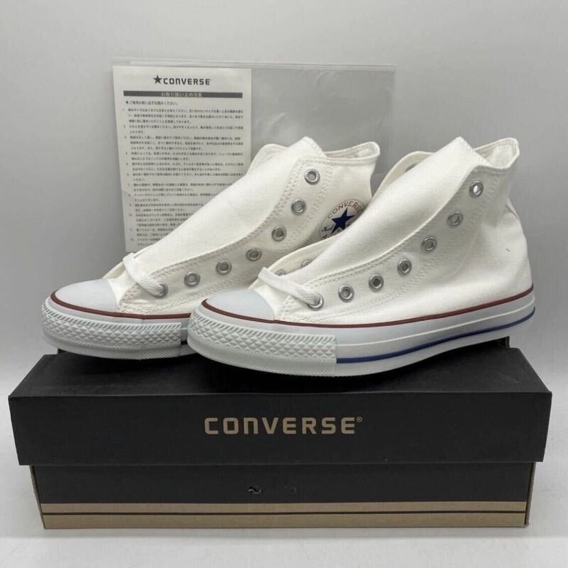 【24.5cm】新品 CONVERSE ALL STAR HI OPTICALWHITE コンバース オールスター ハイカット オプティカルホワイト インドネシア製(M7650)2405