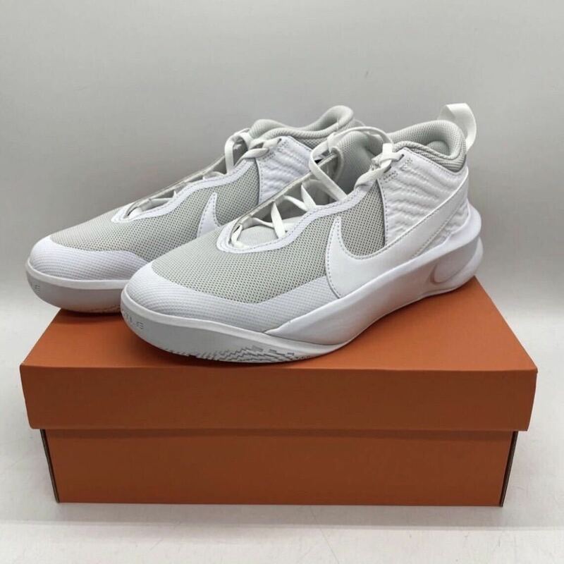 【25cm】新品 NIKE TEAM HUSTLE D 10 GS WHITE ナイキ ナイキ チーム ハッスル D 10 ガールズ ホワイト (CW6735 101) 2156