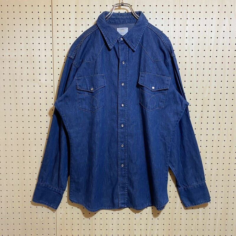 70s Vintage JCPenney BIG MAC Denim Shirt 70年代 ビンテージ JCペニー ビッグマック デニム 長袖 シャツ T381