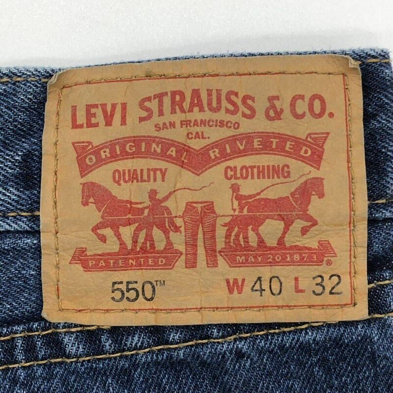 【実寸 W42 L32】Levi's 550 Denim Pants Indigoリーバイス デニム パンツ インディゴ ビッグサイズ T490