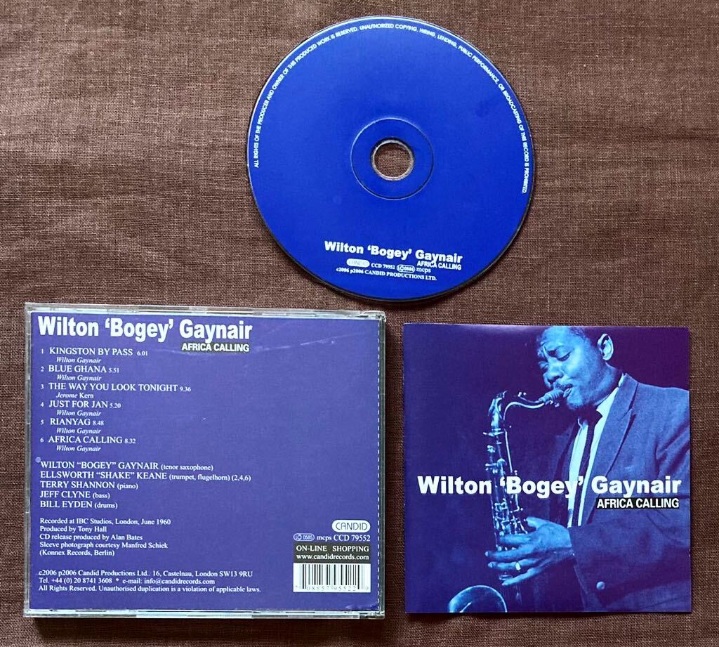 ウィルトン・ゲイナー/WILTON GAYNAIR/英国ハード・バップ/テナー・サックス名手/テリー・シャンノン/未発表曲集/英国HARD BOP TENOR/1960