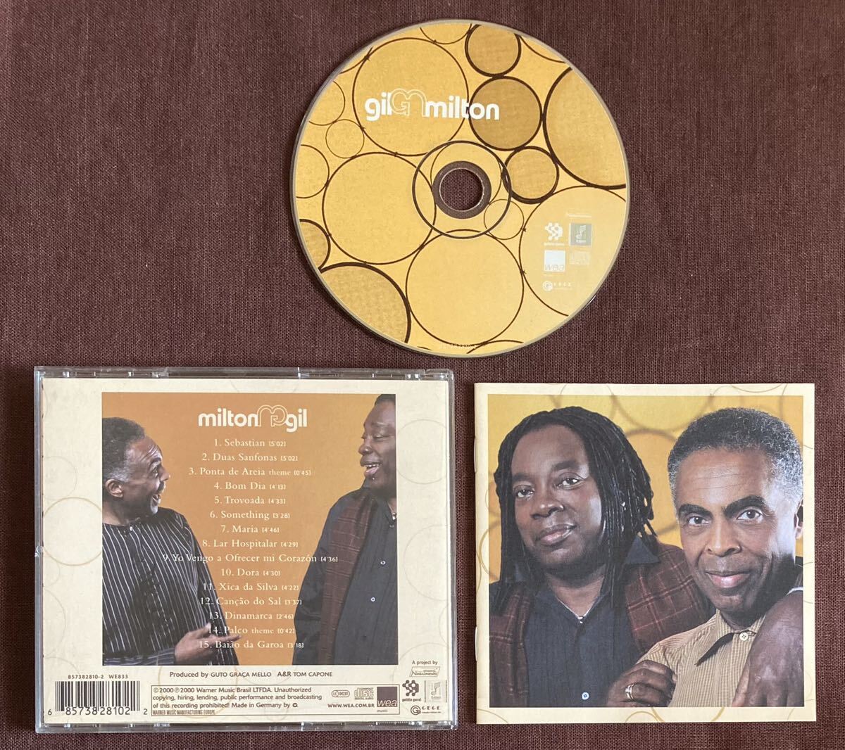 ジルベルト・ジル/ミルトン・ナシメント/MPB/GILBERTO GIL & MILTON NASCIMENTO/ブラジリアン・フリーソウル/ブラジリアン・グルーヴ2000年