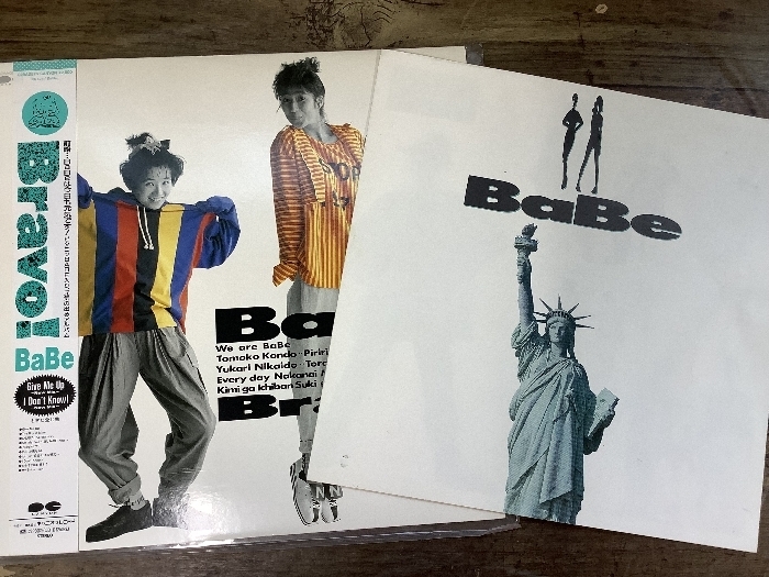 W3b BaBe Bravo! ベイブ ブラボー 帯付き 昭和62年 レコード 昭和レトロ 現状品