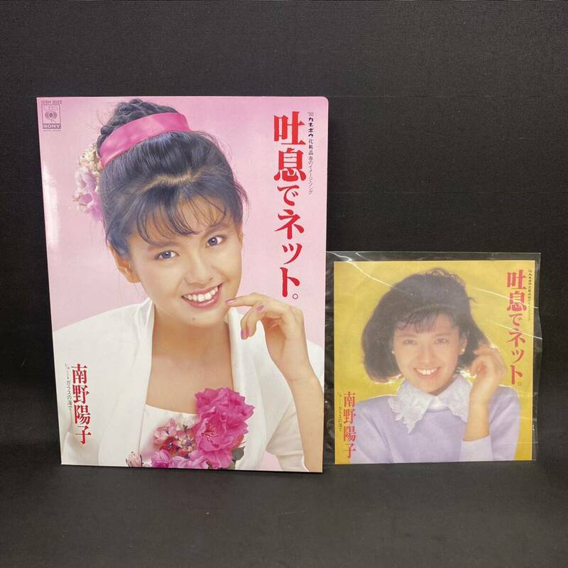 S1010 南野陽子 吐息でネット レコード 関連グッツ 当時物 コレクション 長期保管品 動作未確認 現状品