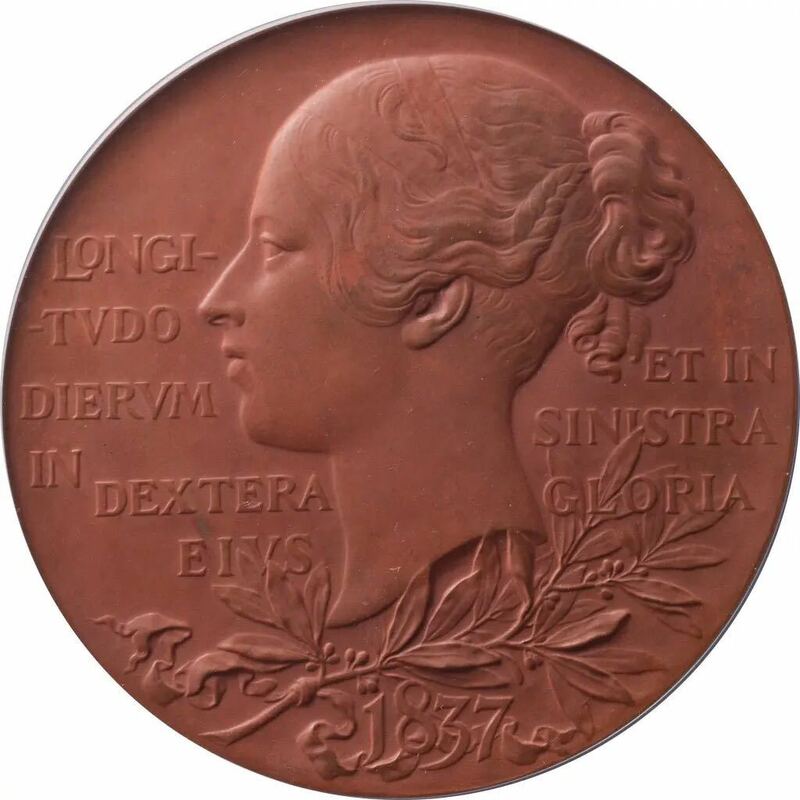 NGC鑑定MS62BN 1897年 ヴィクトリア女王 ダイヤモンドジュビリー 銅 ブロンズメダル アンティーク BHM-3506 Victoria Bronze ×コイン銅貨 