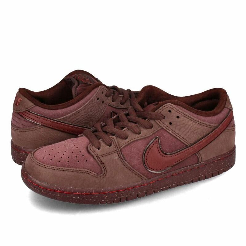 新品NIKE SB DUNK LOW PRM ナイキ SB 28cmダンク ロー プレミアム メンズ BURGUNDY CRUSH/DARK TEAM RED ワインレッド FN0619-600