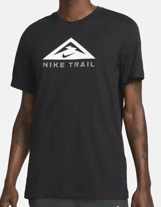 新品 送料込 NIKE DRI-FIT TRAIL S/S TEE Mサイズ 黒 ナイキ ドライフィット トレイル ランニング Tシャツ RUNNING