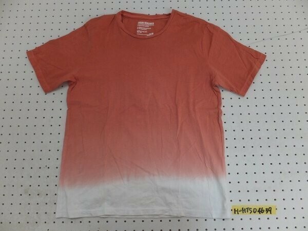 URBAN RESEARCH アーバンリサーチ メンズ レーヨン混 グラデーションカラー 半袖Tシャツ 40 オレンジ白