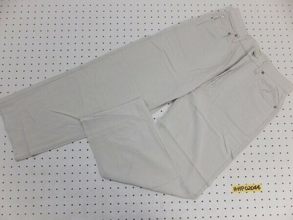 BRAPPERS ブラッパーズ レディース 柔らか素材 ポリノジック100% 薄手 パンツ 32-4 白グレー