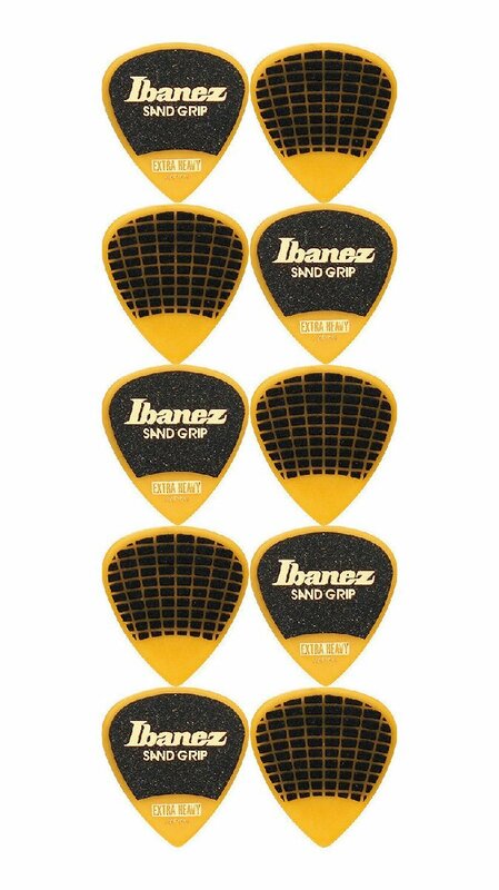 即決◆新品◆送料無料Ibanez PA16XSG-YE 1.2mm/10枚セット ショート ティアドロップ ポリアセタール サンドグリップ ピック/メール便