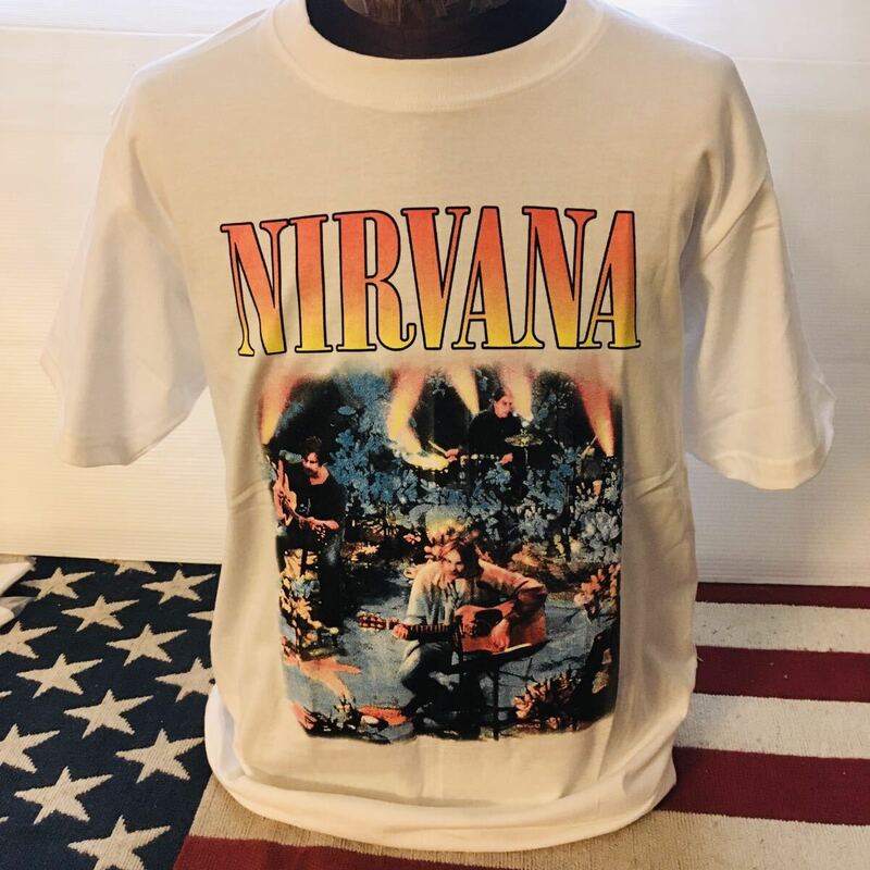90年代バンド ニルヴァーナ　Nirvana L バンドTシャツ ロックTシャツ ...