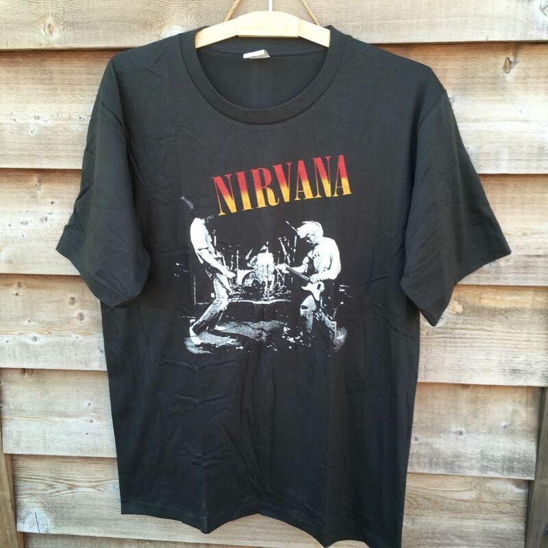 90年代バンド　ニルヴァーナ　Nirvana L バンドTシャツ　ロックTシャツ