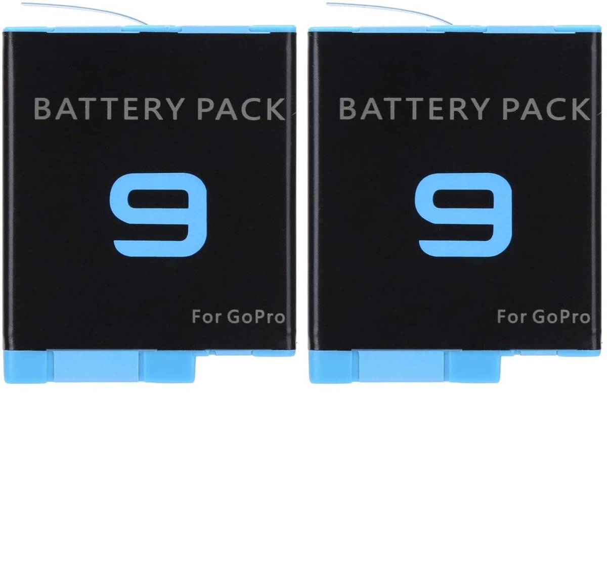 【送料無料】2個セット AHDBT-901 AHDBT901 GoPro ゴープロ バッテリー 1800mAh 純正品と同じように使用 Hero9 Black Hero 9 互換品