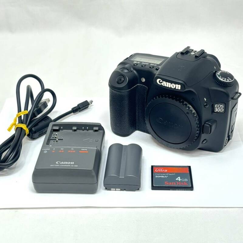 現状品 Canon キヤノン EOS30D デジタル一眼レフカメラ ボディ バッテリー・充電器付き