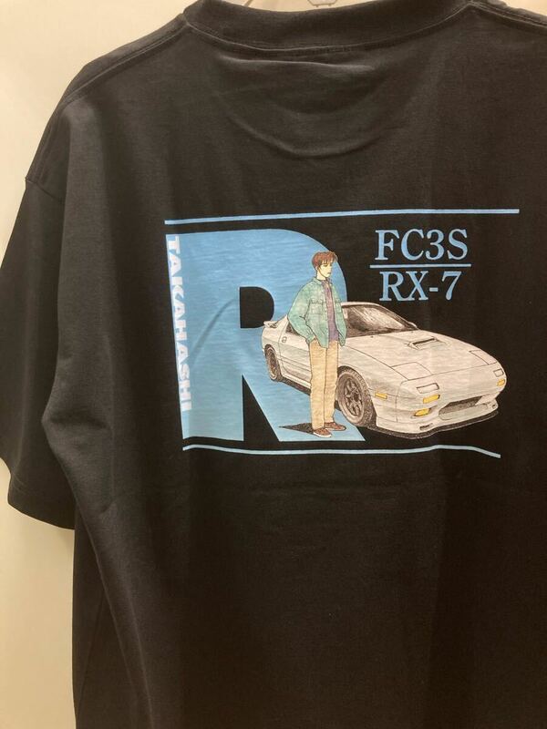 新品 イニシャルD 頭文字D 高橋 rx-7 fc3s RedSuns Tシャツ