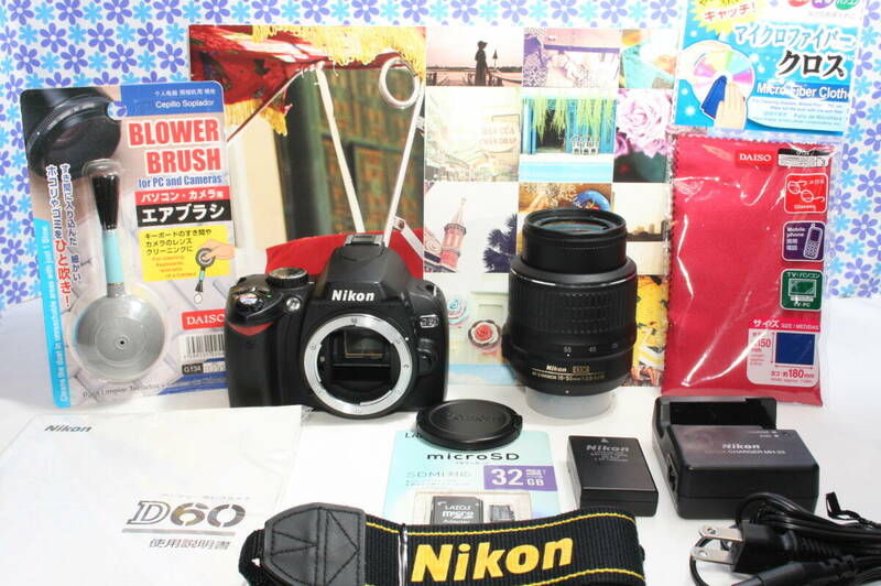 極上美品★ニコン Nikon D60 レンズキット★高画質★軽量・コンパクト★送料無料★