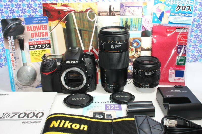 極上美品★Nikon ニコン D7000 ダブルズームセット★高画質★おすすめ一眼レフ★送料無料★