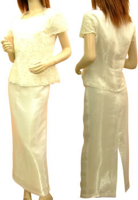 大きいサイズ パーティードレス【ホワイト-2XL】コーラス レディース ファッション 半袖 ツーピース ロングドレス 601-p3