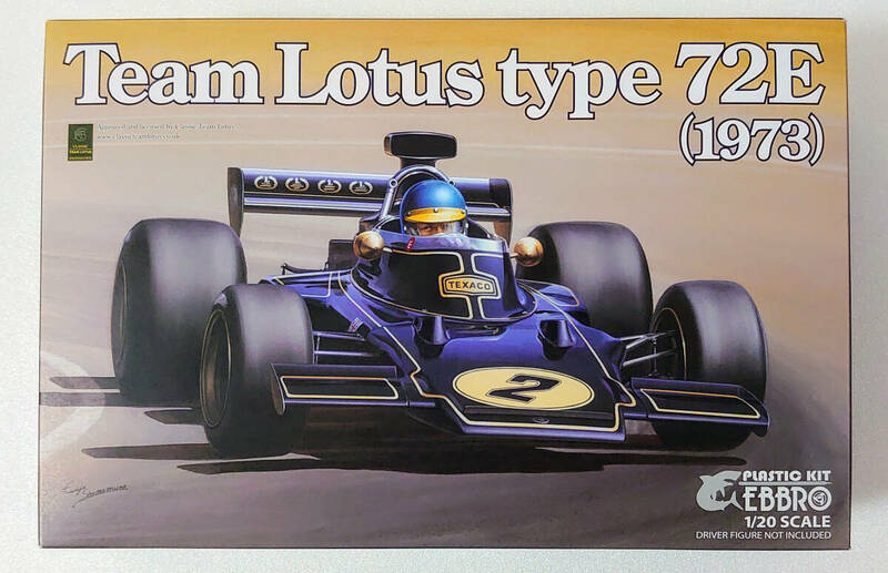 希少！未組立て EBBRO【 1/20　チーム　ロータス　タイプ　72E　1973 】プラモデル　Team　Lotus　Type　72E　エブロ　F-1