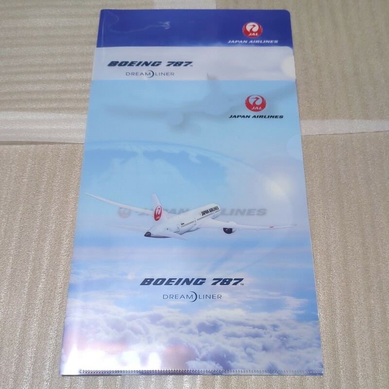 JAL BOEING 787 DREAM LINER A4クリアファイル　3枚