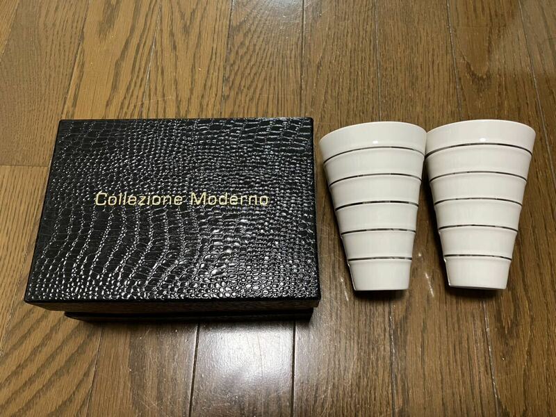 Collezione Moderno プラチナペアカップ ペアグラス ビアグラス