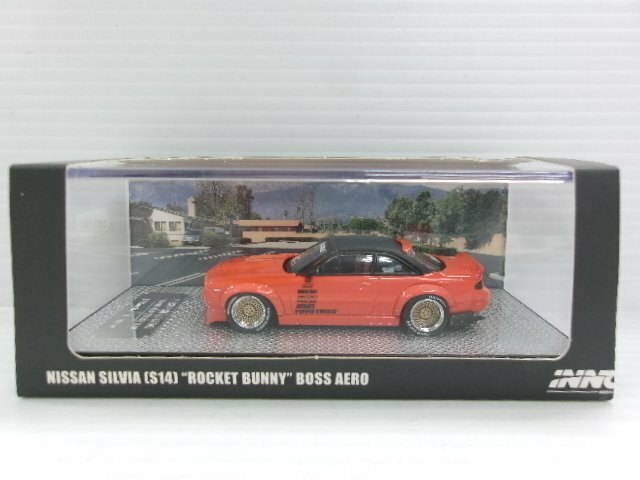 INNO イノモデル 1/64 日産 シルビア S14 ロケットバニー BOSS AERO カスタム品 (4246-194)