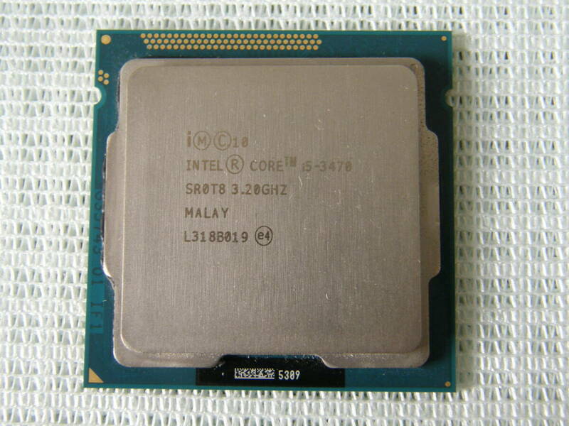 ◆ Intel Core i5 3470 (動作周波数：3.20GHz/コア4/スレッド4)