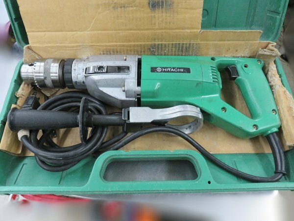 HITACHI/日立工機 VTP-25 変速付き振動ドリル 動作確認済み 中古 ケース付き