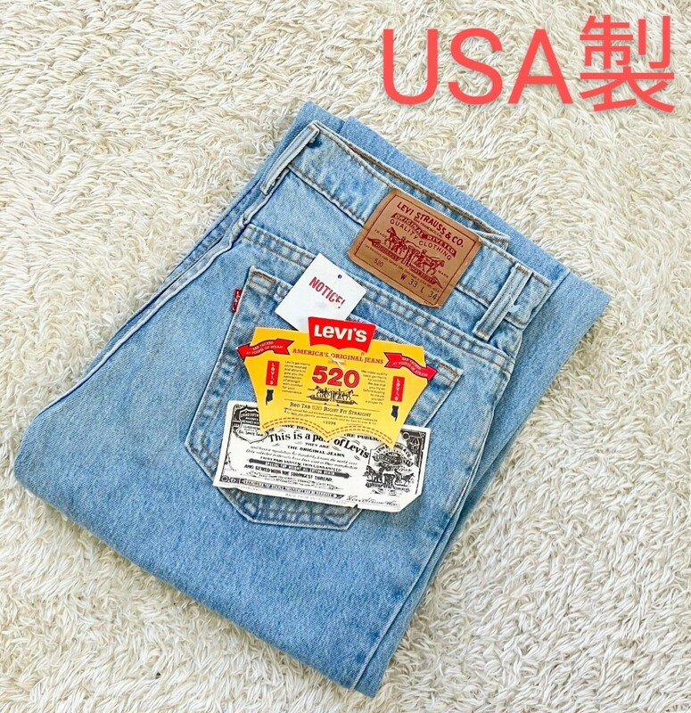 【90sデッドストック★】W33 Levi's 520-0217 デニムパンツ/ジーンズ◆USA製☆リーバイス (5)