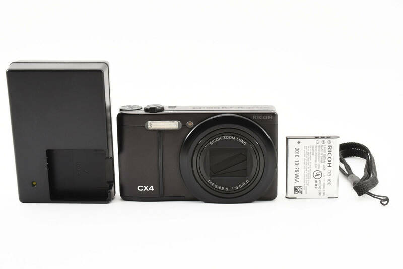 ■美品■ リコー RICOH CX4 ブラック コンパクトデジタルカメラ 1000万画素 #605040