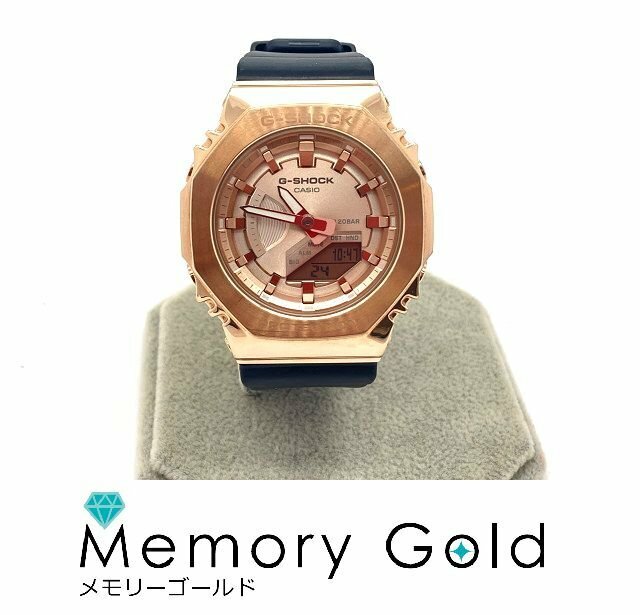 ♪CASIO カシオ 腕時計 G-SHOCK ジーショック GM-S2100PG-1A4JF ミッドサイズモデル メタルカバード レディース ブラック