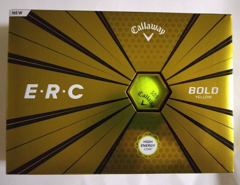 【外箱に微キズ有】送料無料 新品 1ダース 12球 キャロウェイ ERC 2019 イエロー 黄色 Callaway E・R・C ボールド キャラウェイ ゴルフ