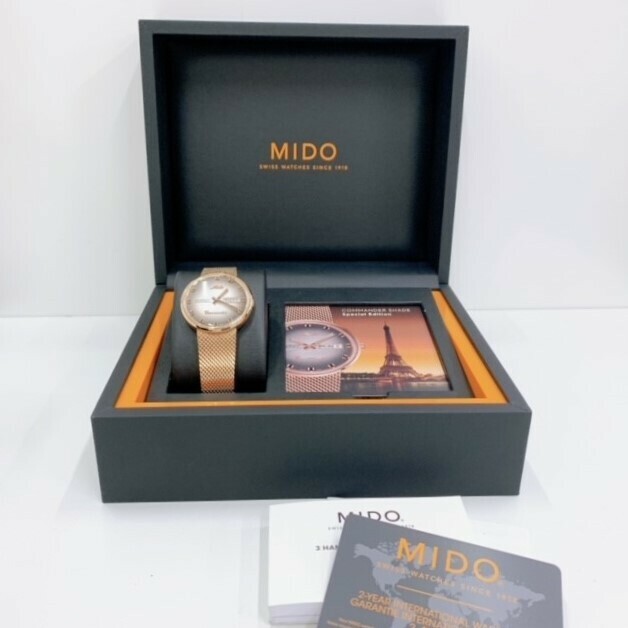 美品 MIDO ミドー コマンダー シェイド M8429C 自動巻き 腕時計 COMMANDER メンズ グラデーション　
