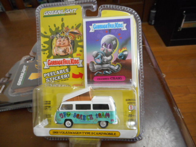 ★★1/64 グリーンライト VW タイプ2 ガーベッジペイルキッズ 1968 Greenlight Type2 Campmobile Garbage Pail Kids★★