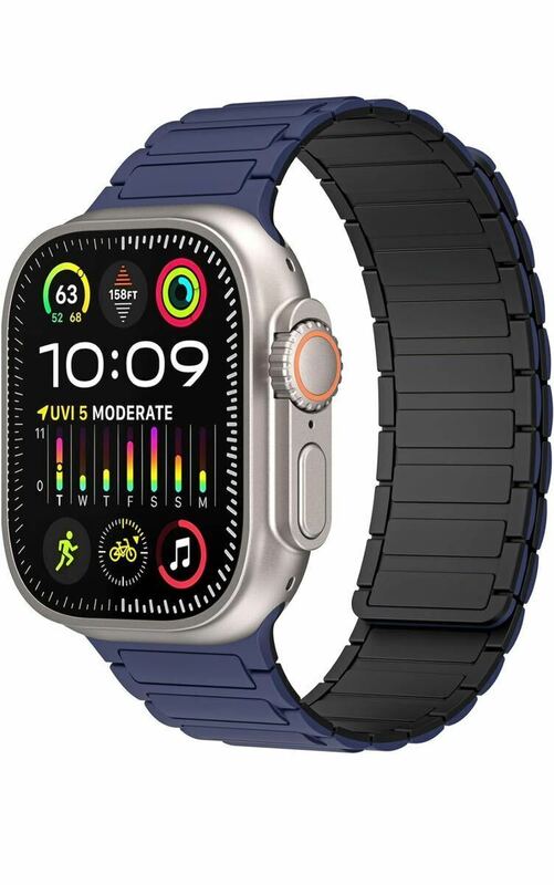 アップルウォッチ バンド Apple Watch バンド マグネット シリコン素材 対応Apple Watch Ultra/Ultra2 SE/SE2 Serie42/44/45/49mm