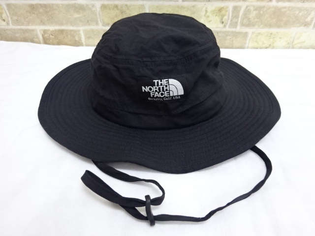 ●0614K THE NORTH FACE ノースフェイス　ホライズンハット　帽子　ブラック系　XLサイズ