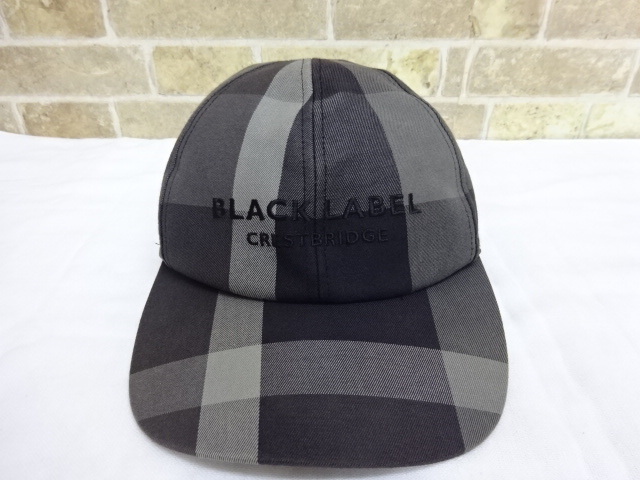 ●0623K BLACK LABEL CRESTBRIDGE ブラックレーベル クレストブリッジ　帽子　キャップ　サイズ58ｃｍ