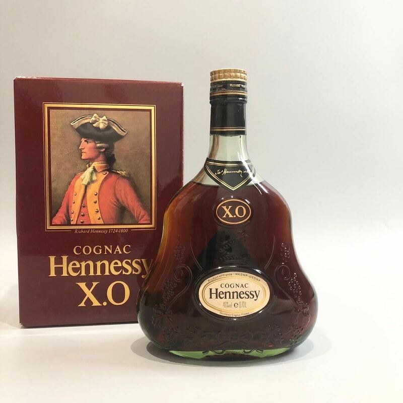 未開栓 Hennessy ヘネシー XO 金キャップ グリーンボトル 700ml コニャック COGNAC 箱付 ブランデー 