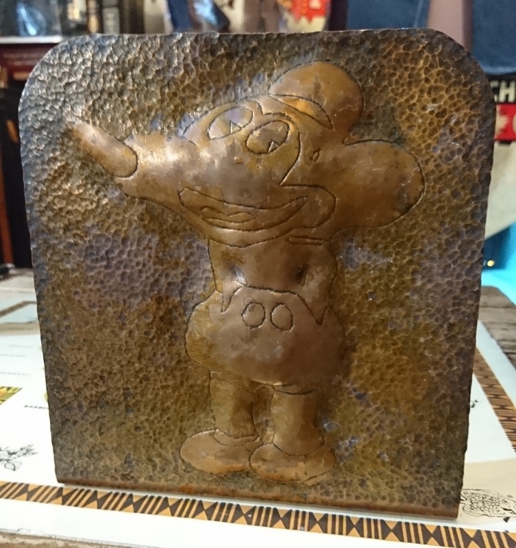 30s vintage mickey mouse antique ヴィンテージ ミッキーマウス 銅板 アンティーク